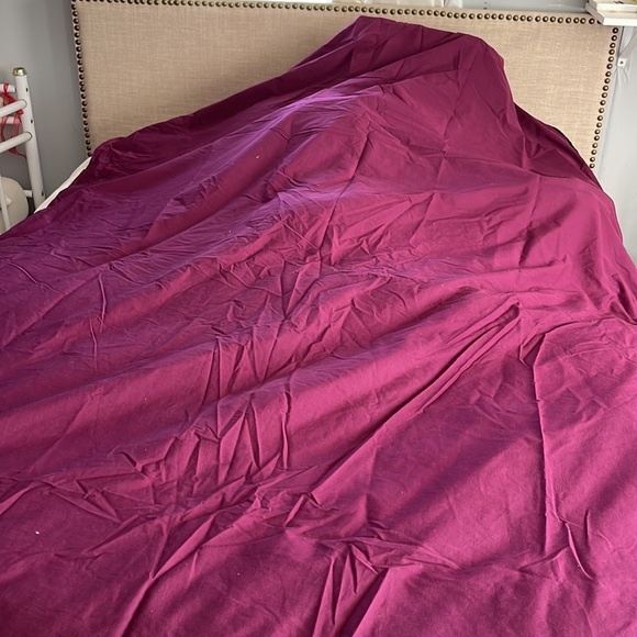 Better homes and gardens flawed dark purple thick cotton polyester top sheet OS - Picture 10 of 16